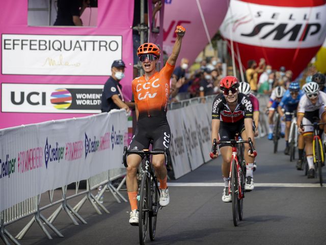 Lotte Kopecky 2de in Giro Rosa Rit 5
